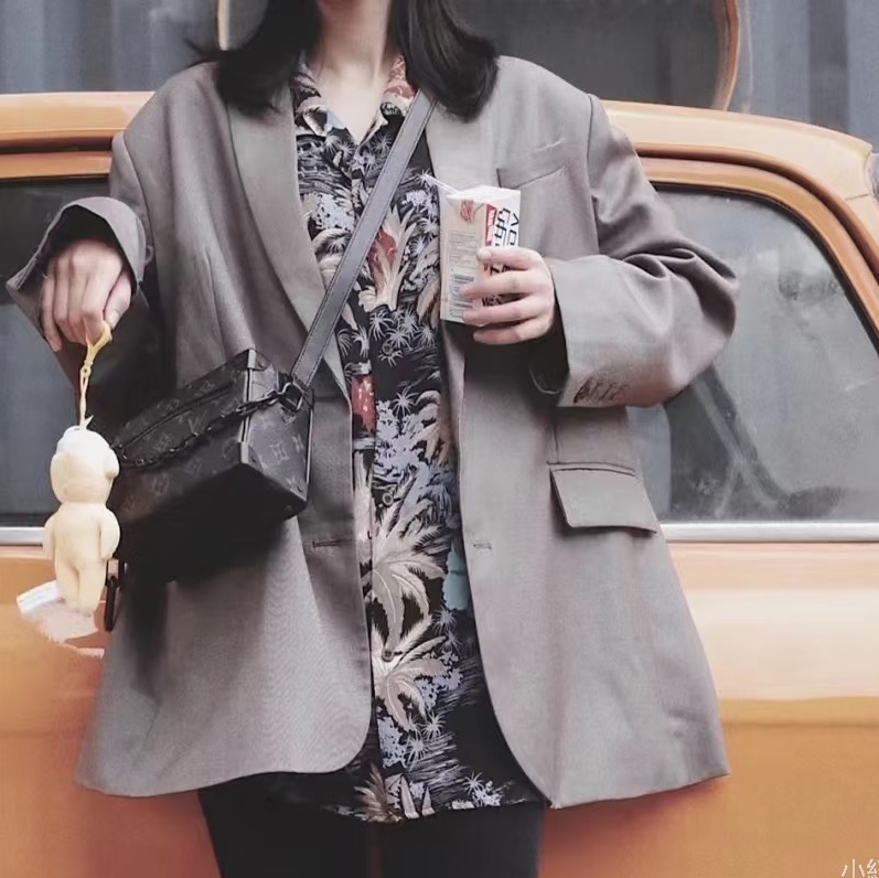 Louis Vuitton Mini Soft Trunk黑花盒子包 芯片款 尺寸18×13-38