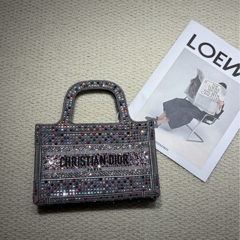 Dior迪奧mini彩鑽托特包