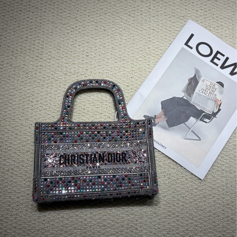Dior迪奧mini彩鑽托特包-0
