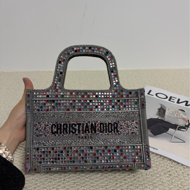 Dior迪奧mini彩鑽托特包-1