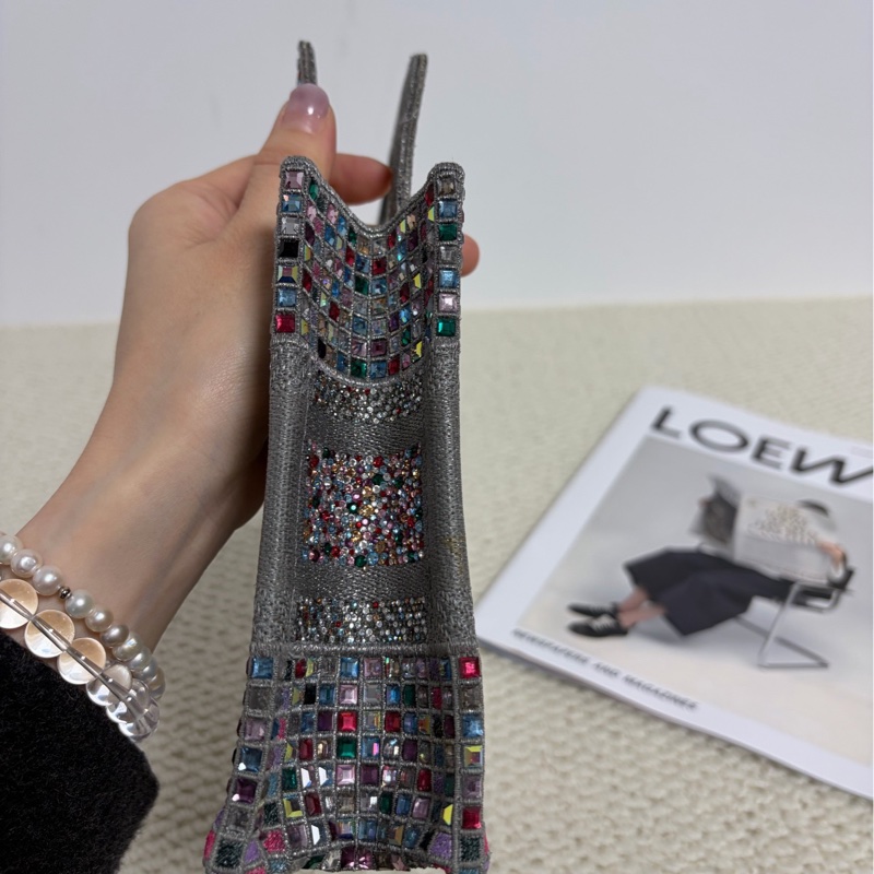 Dior迪奧mini彩鑽托特包-4