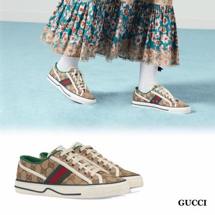 🔥【專櫃正品Gucci帆布鞋EU42.5】  男女皆可穿Gucci Men’s GG Tennis 1977 Sneake 全新正品保證-2