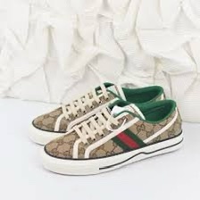 🔥【專櫃正品Gucci帆布鞋EU42.5】  男女皆可穿Gucci Men’s GG Tennis 1977 Sneake 全新正品保證-3