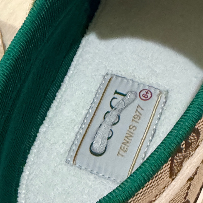 🔥【專櫃正品Gucci帆布鞋EU42.5】  男女皆可穿Gucci Men’s GG Tennis 1977 Sneake 全新正品保證-12