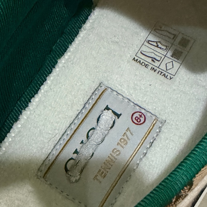 🔥【專櫃正品Gucci帆布鞋EU42.5】  男女皆可穿Gucci Men’s GG Tennis 1977 Sneake 全新正品保證-17