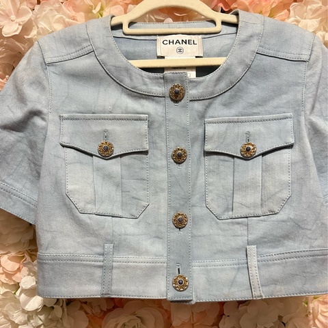 Chanel牛仔短袖36碼