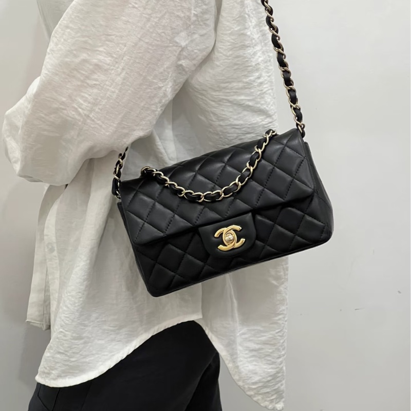 🈶購證 #閒置帶膜 #全配🉑送禮 香奈兒Cf20淡金扣口蓋包 櫃上漲近2️⃣0️⃣萬-3