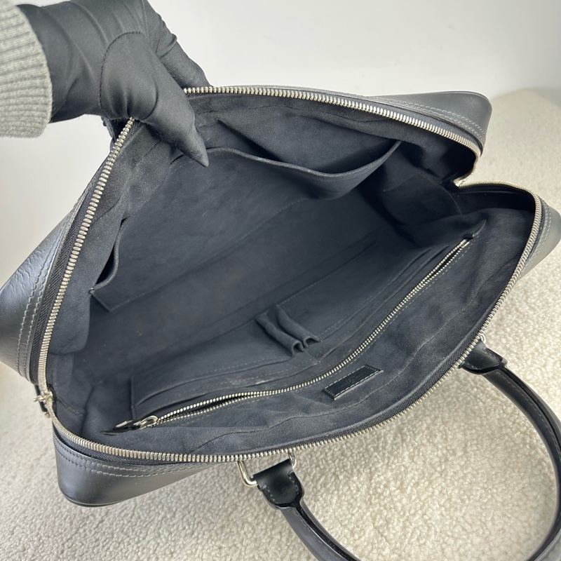 LV porte documents棋盤格公文包 藍黑色棋盤格 95新-10