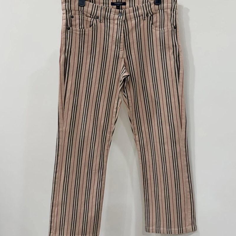 BURBERRY 倫敦 直條經典彈性長褲-2