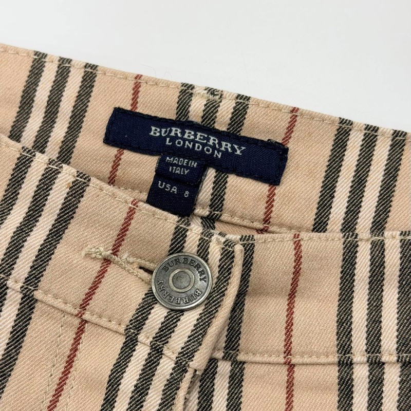 BURBERRY 倫敦 直條經典彈性長褲-8