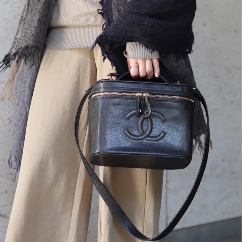 Chanel vintage vanity case 化妝包-0