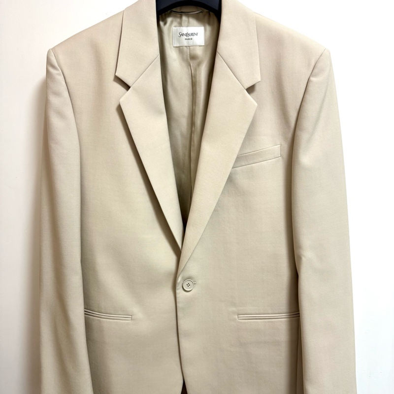 Saint Laurent YSL light beige blazer jacket 西裝外套-1