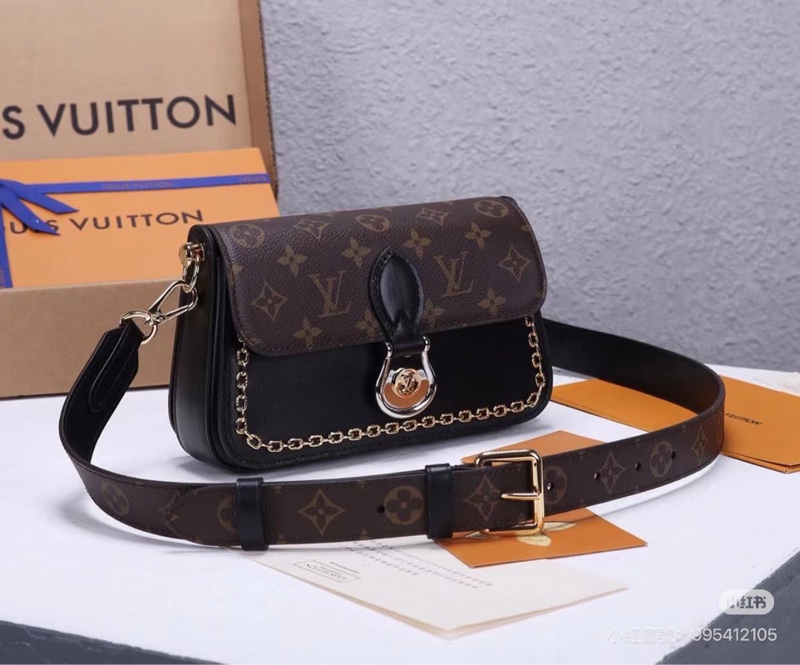 #閒置全配🈶購證 #秀款 LV NEO SAINT CLOUD老花郵差包 芯片款-4