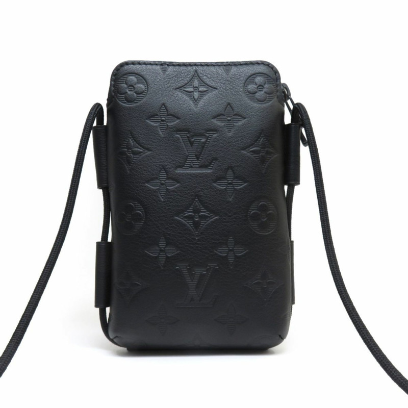 路易威登 Monogram Shadow 繫帶手拿包 M12601 單肩包-2