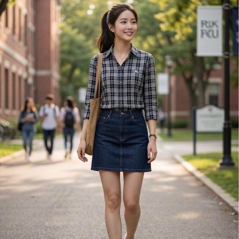 BURBERRY 倫敦 黑白格紋8分袖戰馬襯衫-0