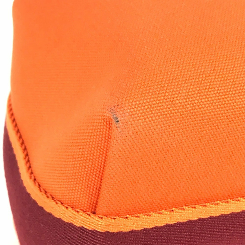 愛馬仕 Brides à Brac PM 化妝包手袋帆布女款橘色-6