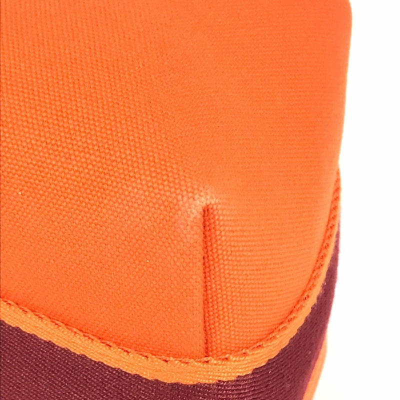 愛馬仕 Brides à Brac PM 化妝包手袋帆布女款橘色-7