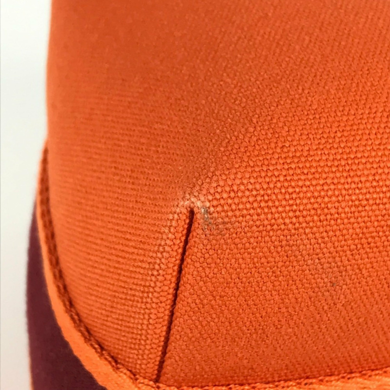 愛馬仕 Brides à Brac PM 化妝包手袋帆布女款橘色-8