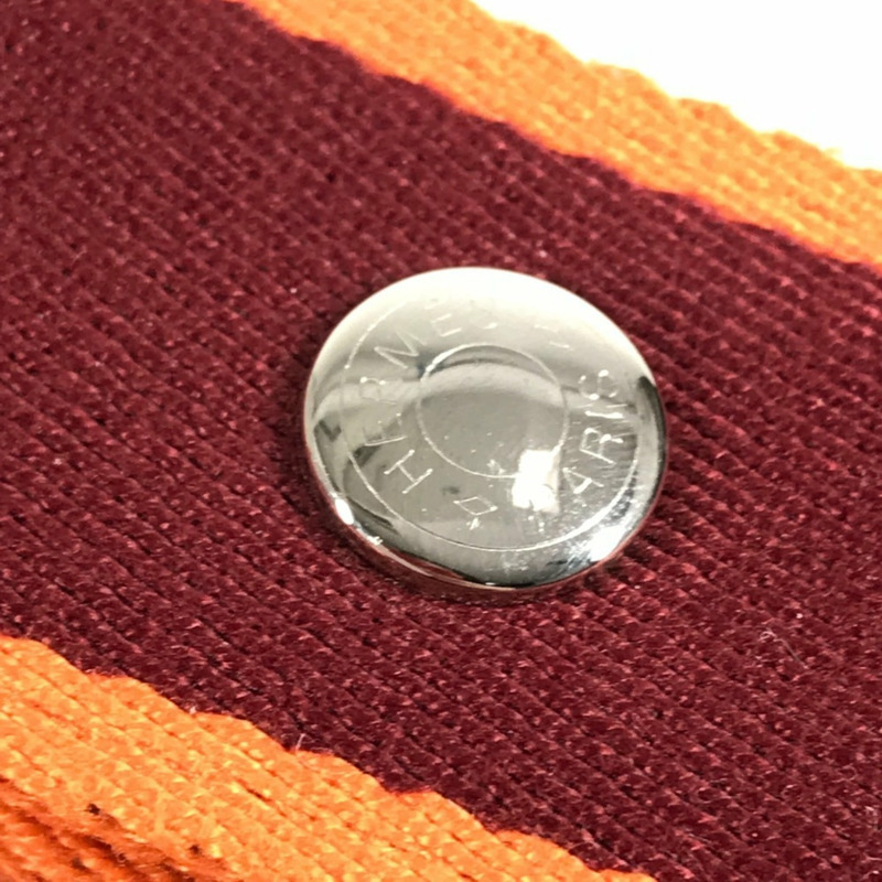 愛馬仕 Brides à Brac PM 化妝包手袋帆布女款橘色-16