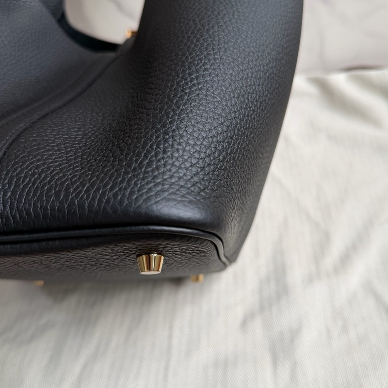 （全新品）愛馬仕 Picotin 22 黑金-16