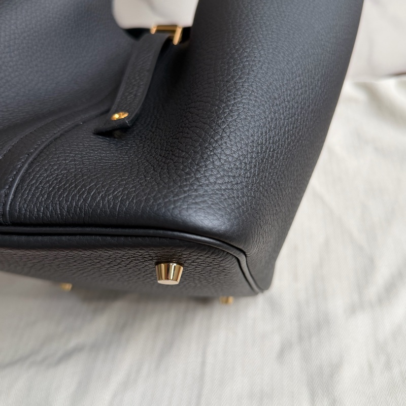 （全新品）愛馬仕 Picotin 22 黑金-18