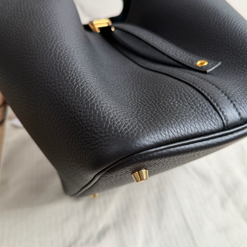 （全新品）愛馬仕 Picotin 22 黑金-19