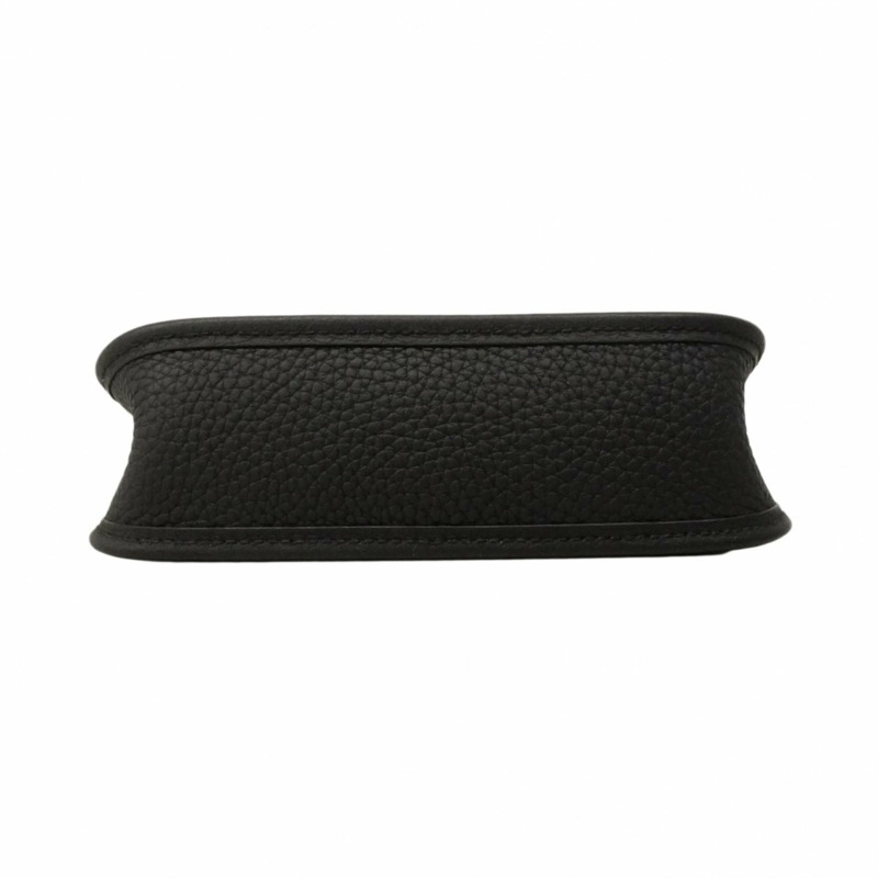 愛馬仕 Evelyne TPM 女士單肩包,Taurillon Clemence 皮革,黑色,K 字印記-2