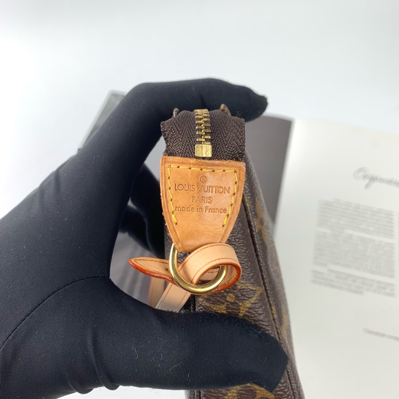 LV大麻將包 有皮革短背帶/金屬長鏈條-3