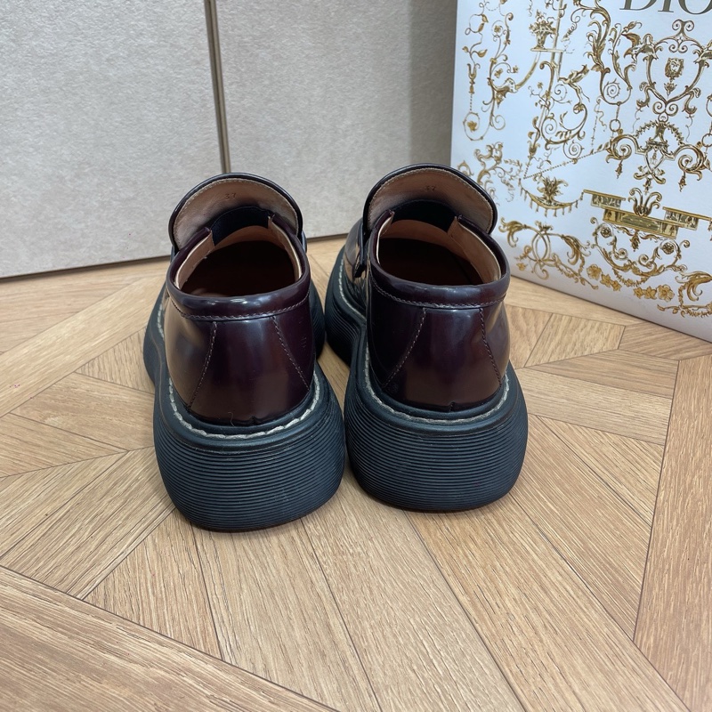 BV bottga venata 寶蝶家 37碼皮鞋 樂福鞋 棕色 附件:無-1