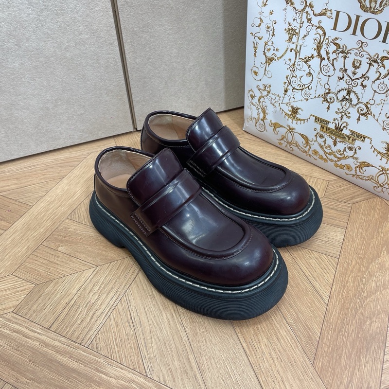 BV bottga venata 寶蝶家 37碼皮鞋 樂福鞋 棕色 附件:無-2