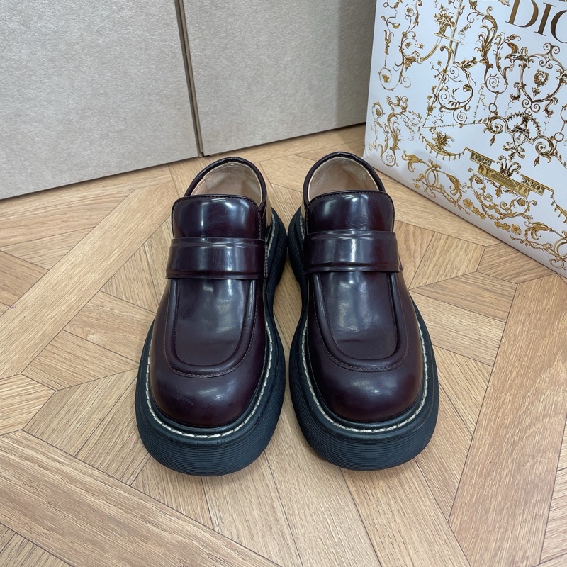 BV bottga venata 寶蝶家 37碼皮鞋 樂福鞋 棕色 附件:無-3