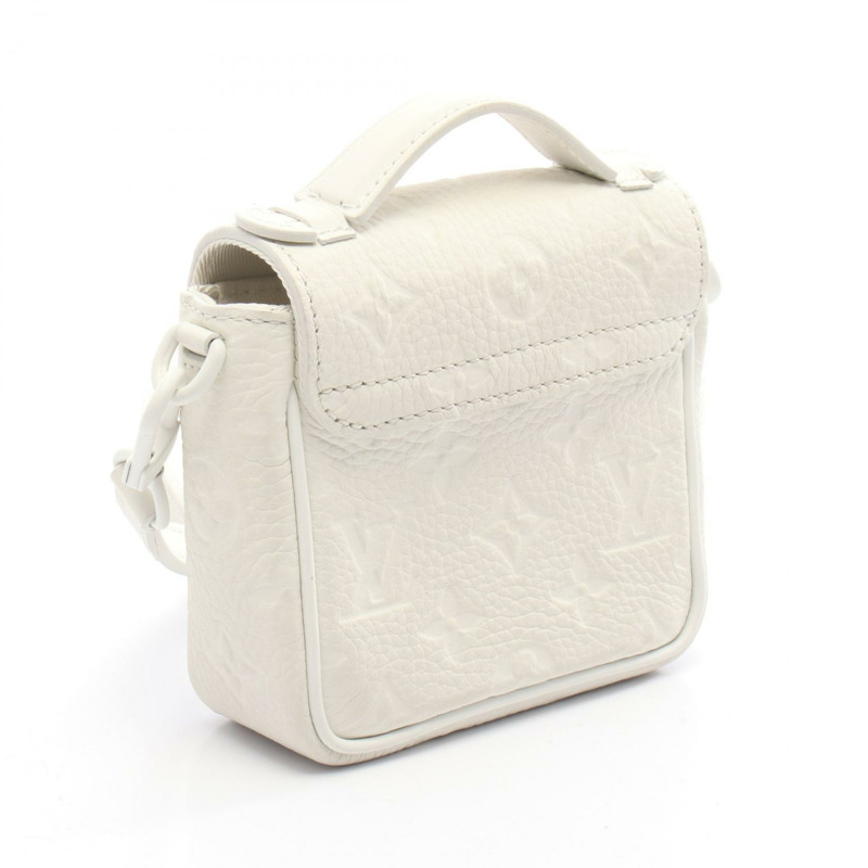 路易威登 Pico S-Lock 斜挎包 M83163 Taurillon 皮革 白色二手-1