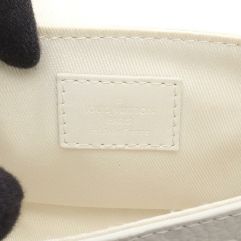 路易威登 Pico S-Lock 斜挎包 M83163 Taurillon 皮革 白色二手-3