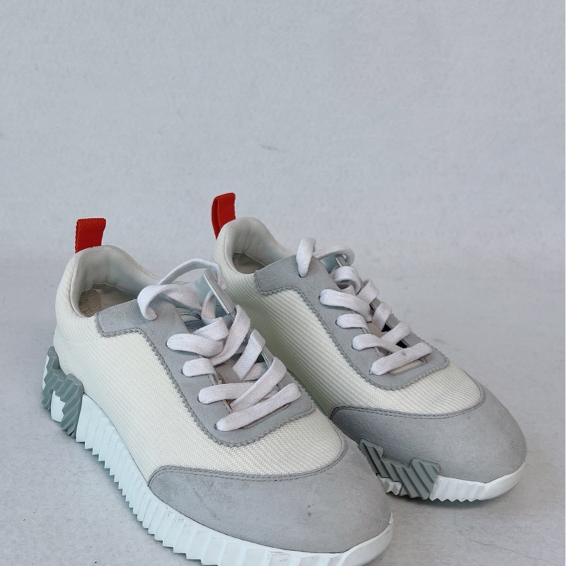 99❤愛馬仕/Hermes Bouncing 運動休閒小白鞋 尺碼35.5碼-1