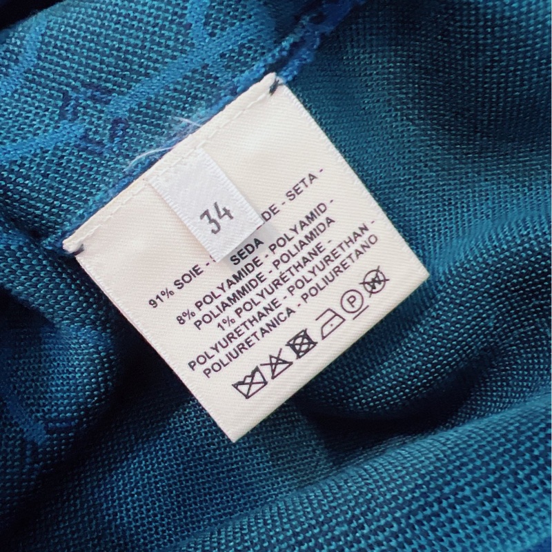 全❤️ Hermes 愛馬仕無袖針織背心 藍色/綠色 豬鼻子印花圖案 尺碼34-3