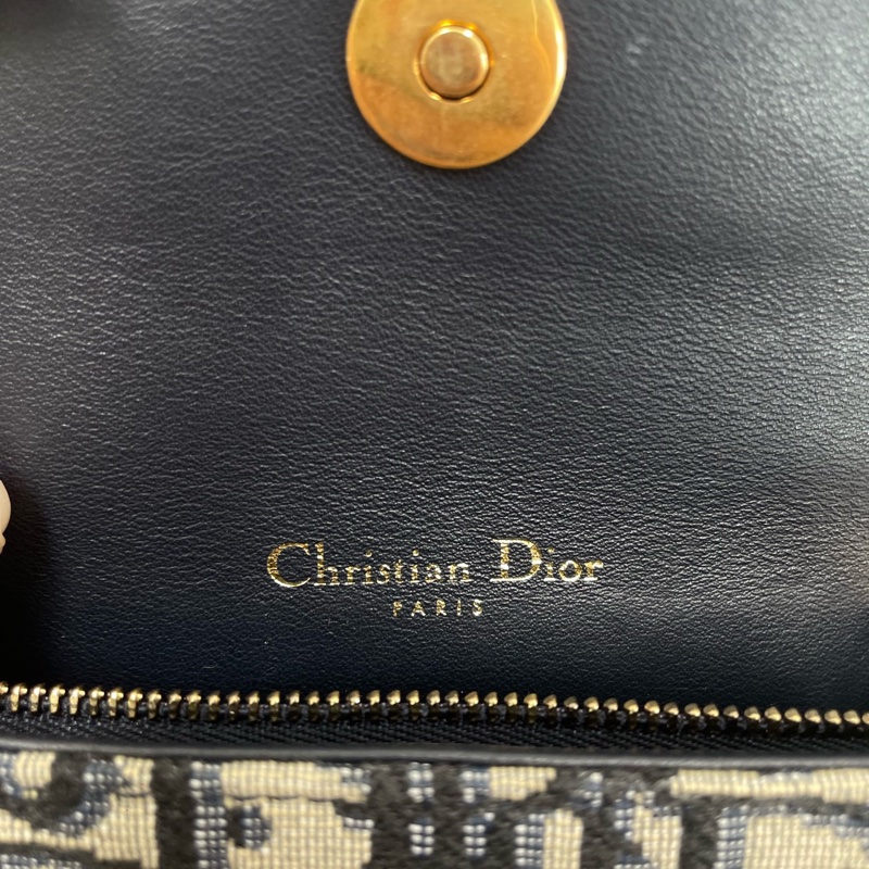 Dior迪奧 迪奧老花刺繡腰包 斜挎 藍色 Oblique 印花 尺寸:17 x 10 x 3.5cm-7