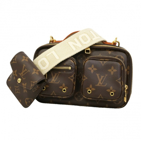 路易威登 Monogram Utility 斜挎手提包 M80446 棕色 兩用包 女士