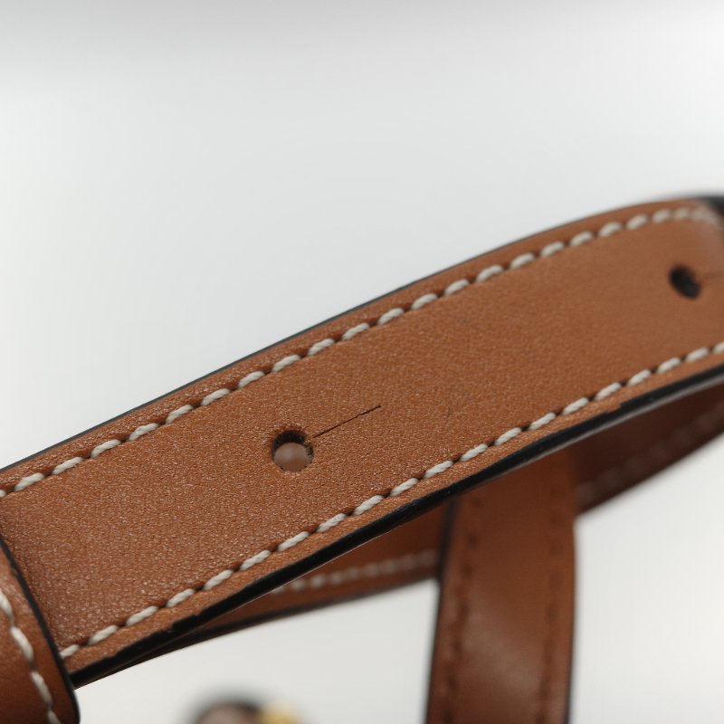 Loewe 羅威 Hammock 棕色 經典小牛皮迷你吊床包 肩背包-12