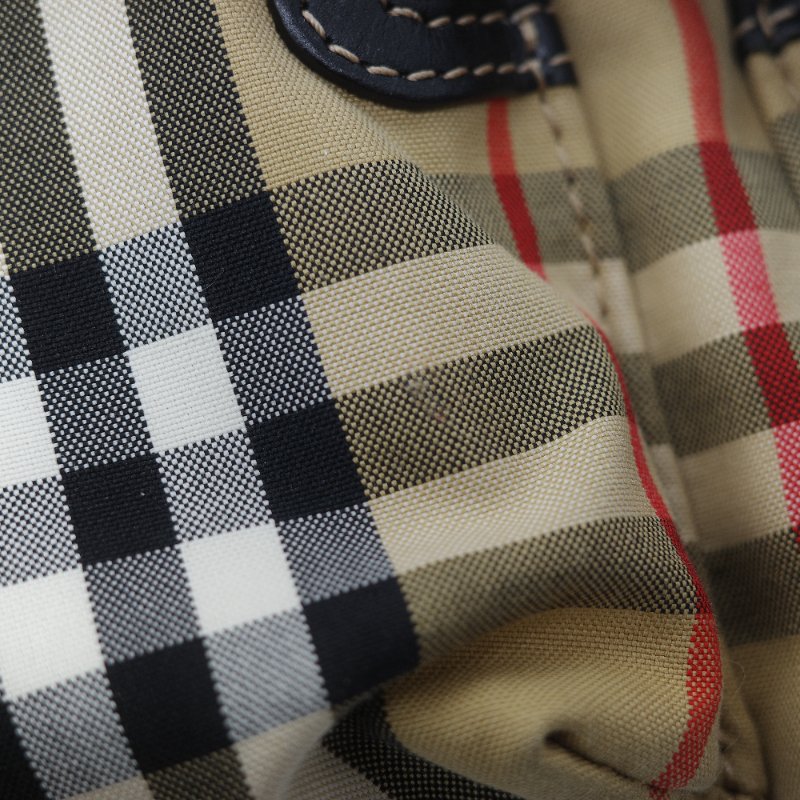 Burberry 巴寶莉 The Rucksack 風衣棕色 經典格紋 拼接尼龍 小型 後背包 雙肩包 電腦包-14