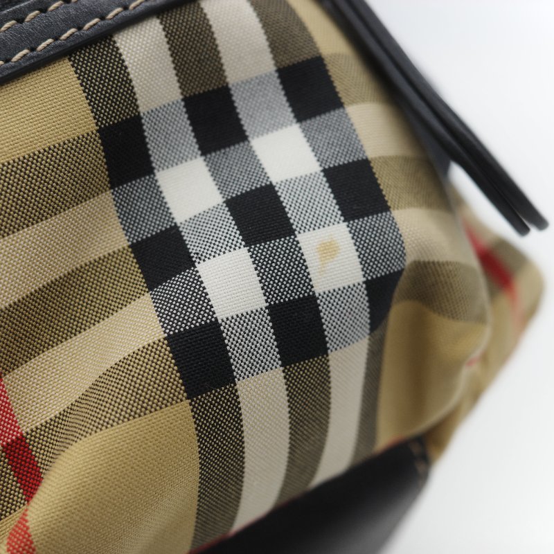 Burberry 巴寶莉 The Rucksack 風衣棕色 經典格紋 拼接尼龍 小型 後背包 雙肩包 電腦包-31