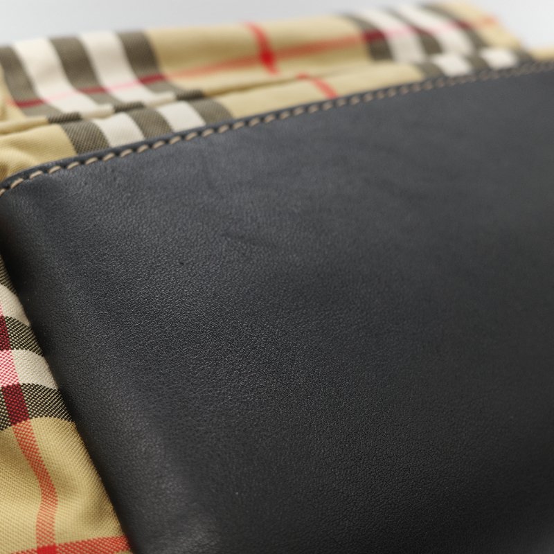 Burberry 巴寶莉 The Rucksack 風衣棕色 經典格紋 拼接尼龍 小型 後背包 雙肩包 電腦包-34