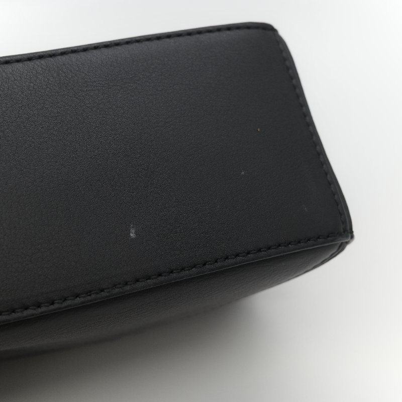 Loewe 羅威 Puzzle 黑色經典 小牛皮 迷你型 幾何 肩背包 斜挎包 拼圖包-8