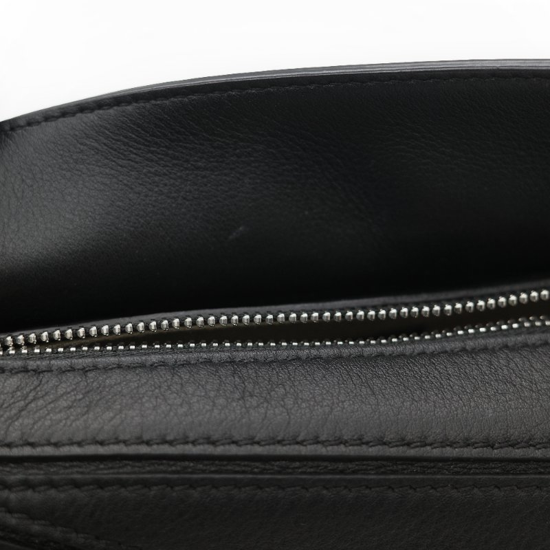 Loewe 羅威 Puzzle 黑色經典 小牛皮 迷你型 幾何 肩背包 斜挎包 拼圖包-21