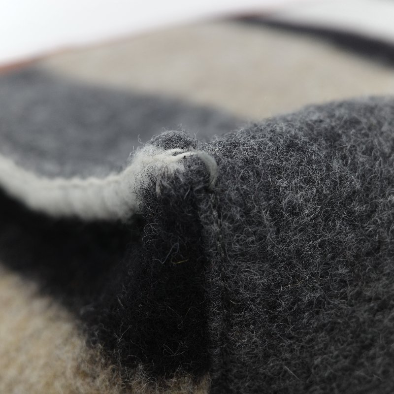 Loewe 羅威 Cushion 多色條紋毛氈 棕色牛皮 拼接大型托特包 手提包-8