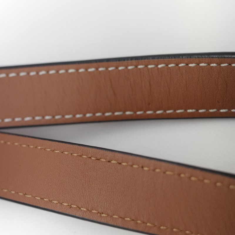 Loewe 羅威 Cushion 多色條紋毛氈 棕色牛皮 拼接大型托特包 手提包-17