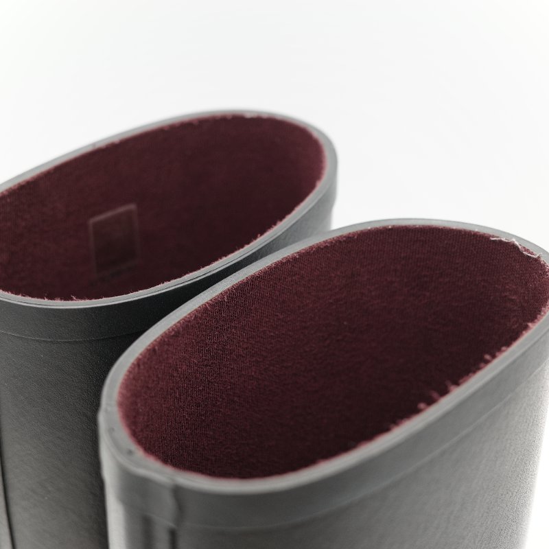 （配件齊全）Chanel 香奈兒 黑色橡膠 白色雙 C Logo 雨鞋 EU42-15