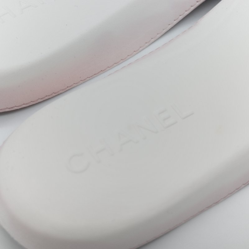 （配件齊全）Chanel 香奈兒 黑色橡膠 白色雙 C Logo 雨鞋 EU42-25