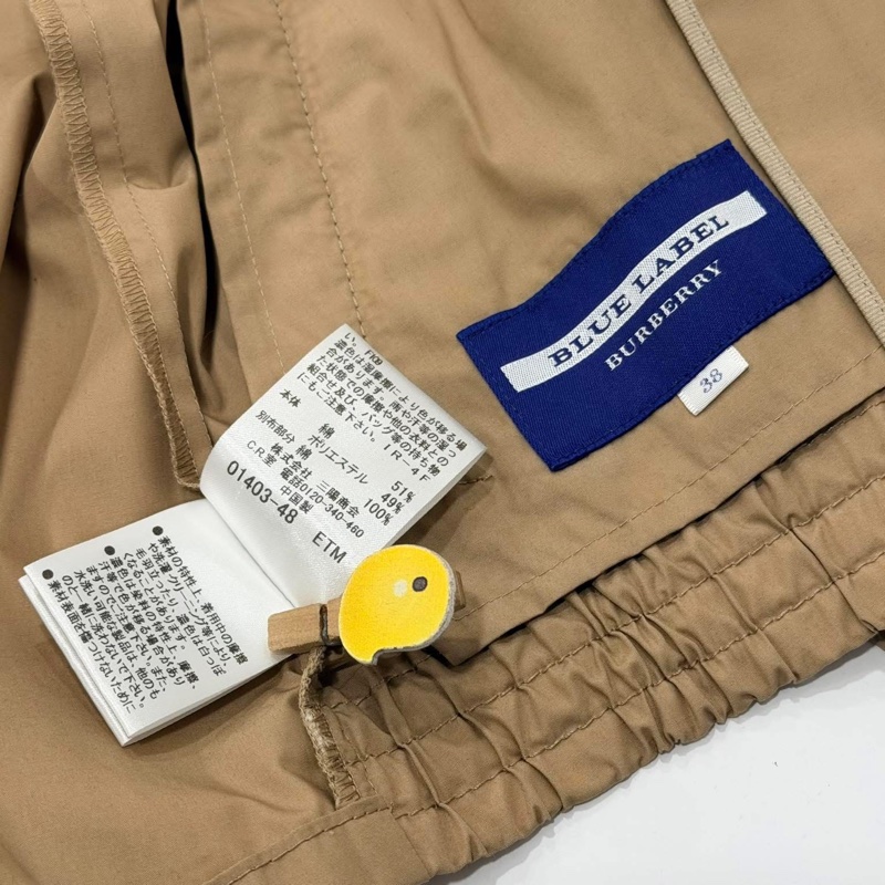 BURBERRY 藍標 雙排金扣短版風衣外套-9