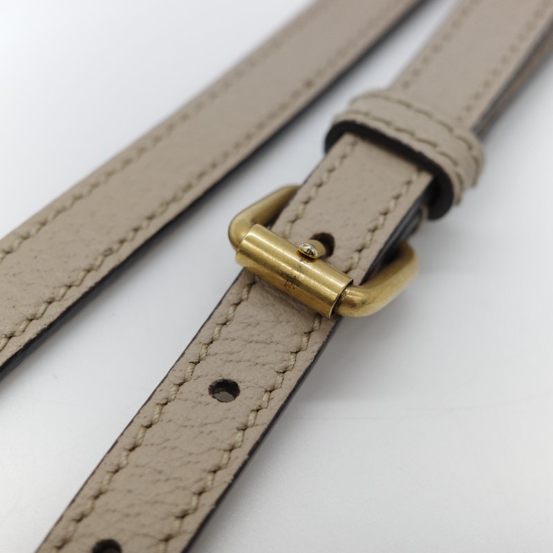 Gucci 古馳 燕麥色 經典花紋 奶灰色 GG Logo 琴譜包 迷你型 手提包 斜挎包 兩用包-22