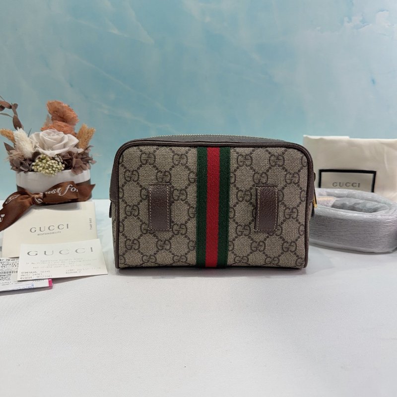 GUCCI Ophidia GG老花帆布腰包-1